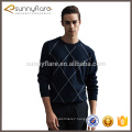 Cool designed 100% cashmere pullover men sweater